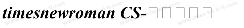 timesnewroman CS字体转换